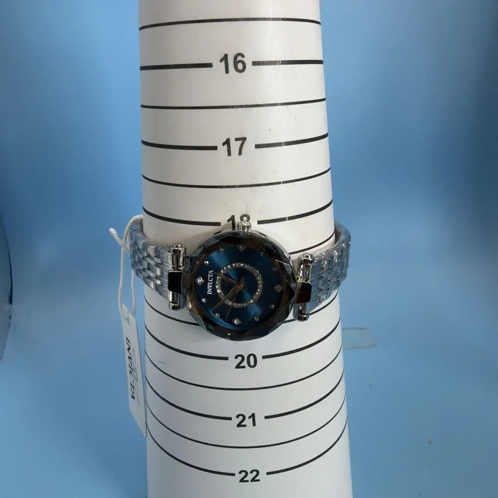 Invicta Celestial 70405 30mm Silver Blue Crystal Women’s Watch New